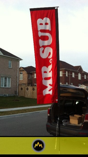 Mr Sub Rectangle Flag